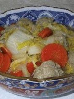 白菜と肉団子の煮物-レシピのメイン写真
