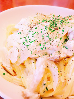 ほうれん草ときのこのクリームパスタ-レシピのメイン写真