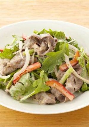 春菊と牛しゃぶのあえサラダ-レシピのメイン写真