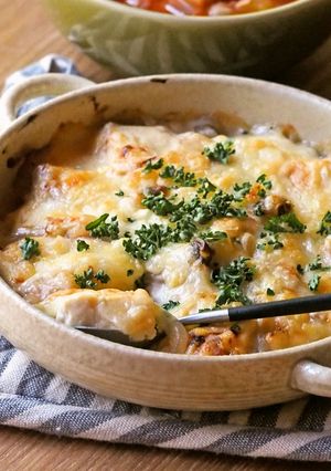簡単♪豆腐ときのこのヘルシーグラタン♡-レシピのメイン写真