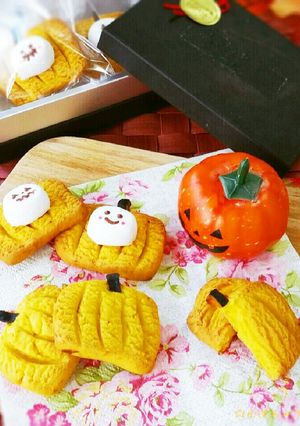 ハロウィン♥さくさくかぼちゃクッキー-レシピのメイン写真