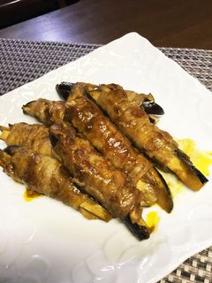 ナスの肉巻きカレー風味-レシピのメイン写真