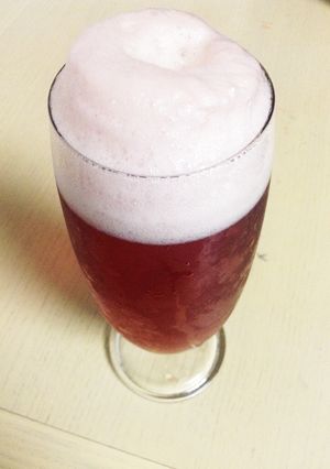 ノンアルコールビールと葡萄黒酢のカクテル-レシピのメイン写真