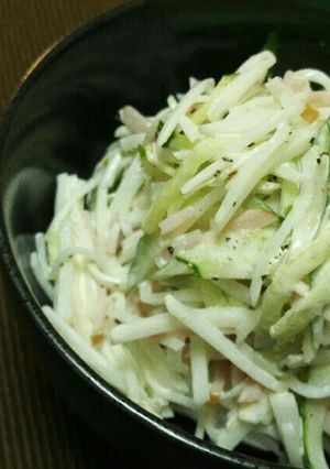 見た目勝負！超簡単！大根サラダ♪-レシピのメイン写真