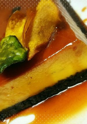 ハロウィンに！かぼちゃのプリンケーキ-レシピのメイン写真
