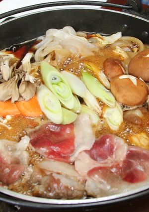 猪(しし)肉すき焼き-レシピのメイン写真