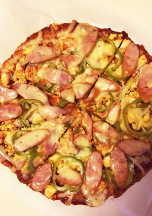 残ったそうめんで 遊食風♡そうめんピザ-レシピのメイン写真