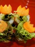 お弁当に可愛い♪ちくわとにんじんのお花畑