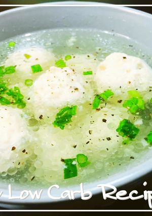 糖質オフ*鶏つみれ塩スープ-レシピのメイン写真