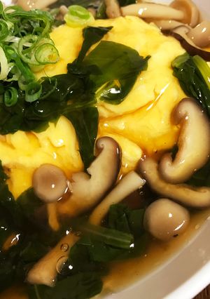 納豆×しらすの和風あんかけオムライス-レシピのメイン写真