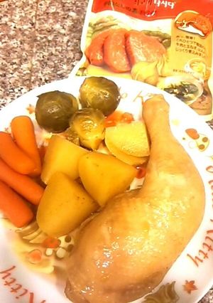 骨付きチキンのデミダシダ煮-レシピのメイン写真