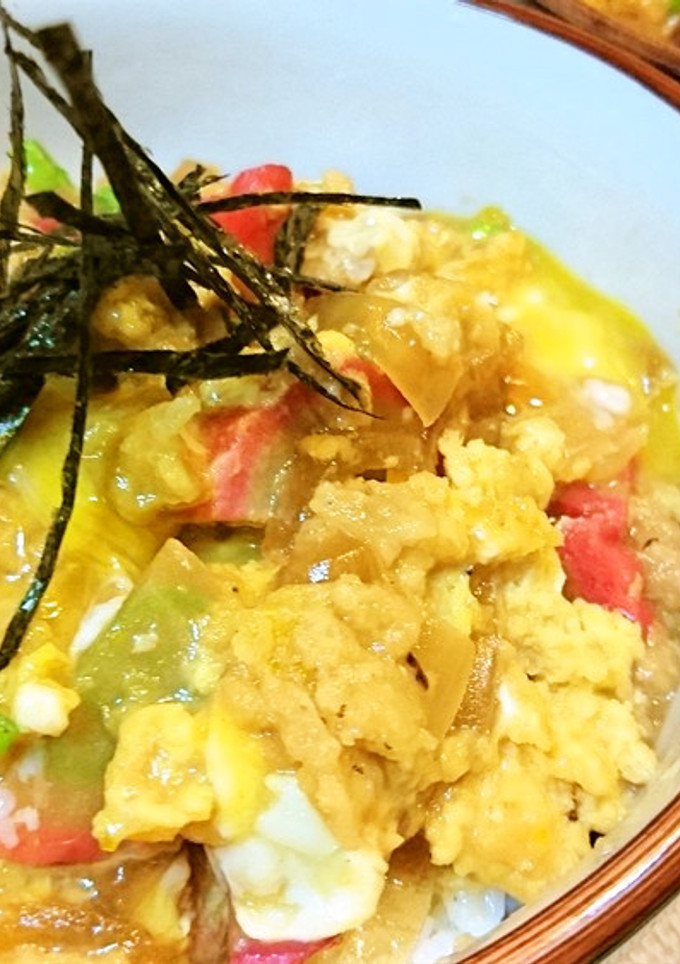 リメイク★節約【ふわふわ揚げ玉の玉子丼】-レシピのメイン写真