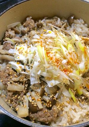 コストコのプルコギビーフで炊き込みご飯！-レシピのメイン写真