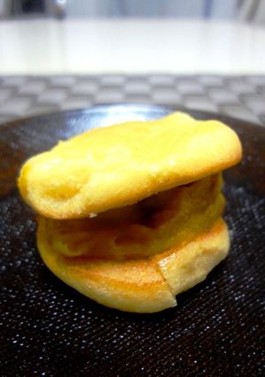 クラウドブレッドとカボチャdeどら焼き風-レシピのメイン写真