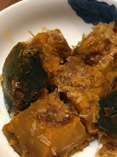 簡単!かぼちゃのおかか(かつお節)煮-レシピのメイン写真