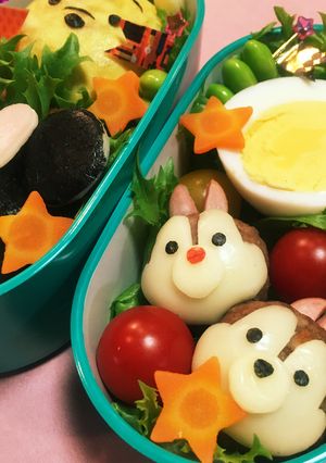 キャラ弁★ツムツム・チップとデール-レシピのメイン写真