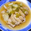 風邪予防!たっぷり葱と鶏肉のめんつゆ煮