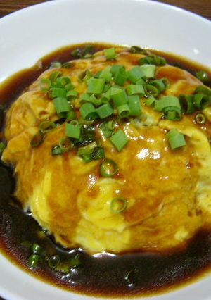 余った煮汁であんかけに☆天津飯-レシピのメイン写真