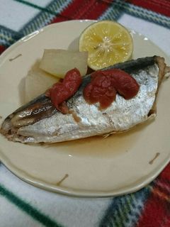 簡単!鯵と梅干しの煮付け-レシピのメイン写真