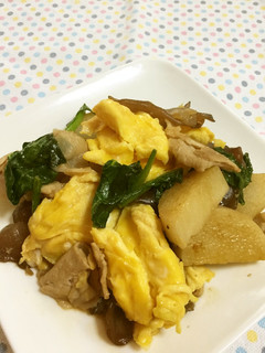 【薬膳】山芋ときくらげの炒め物-レシピのメイン写真