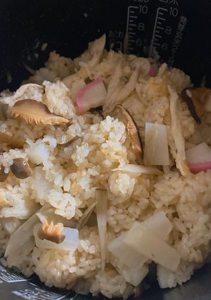 我が家の炊き込みご飯(おこわ風)-レシピのメイン写真
