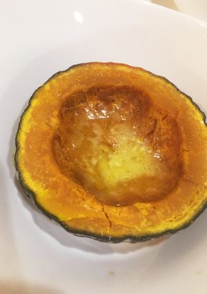 5分レンチン*坊ちゃんカボチャ醤油バター-レシピのメイン写真