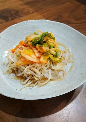 キムチともやしとしらたきで満腹の一品-レシピのメイン写真
