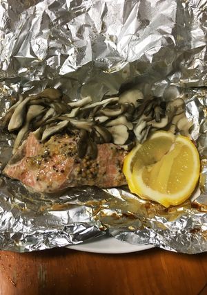 鮭のマスタードホイル焼き-レシピのメイン写真