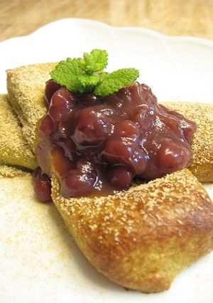 ふわふわ緑のフレンチトースト☆-レシピのメイン写真