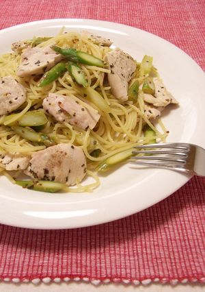 鶏とレモンとバジルのパスタ-レシピのメイン写真