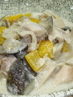 鶏肉とタケノコの簡単ココナッツミルク煮-レシピのメイン写真