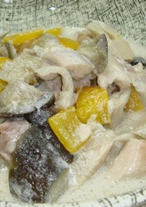 鶏肉とタケノコの簡単ココナッツミルク煮-レシピのメイン写真