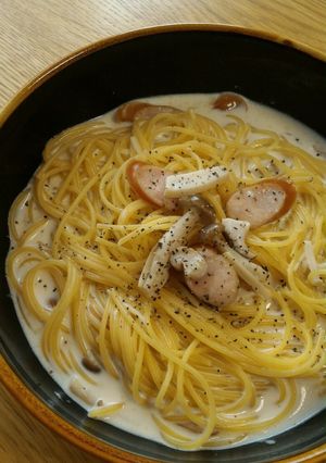 水漬けパスタのスープパスタ-レシピのメイン写真