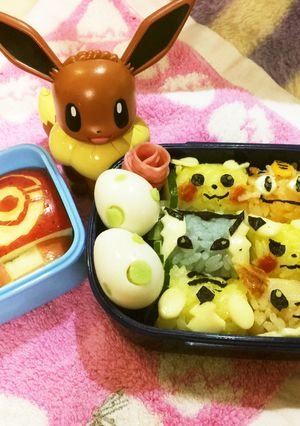 ポケモンのキャラ弁当♪遠足のお弁当に。-レシピのメイン写真