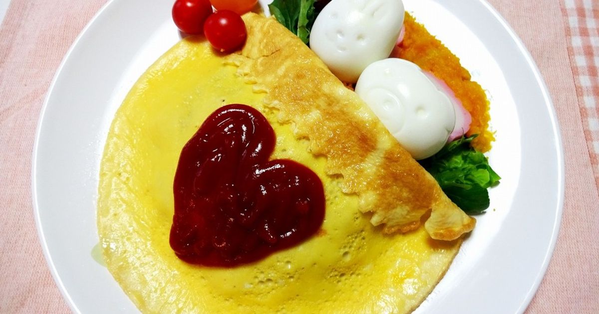 うさちゃんオムライス 渋谷カフェ渋谷ウサギのまっしろオムライス食べ