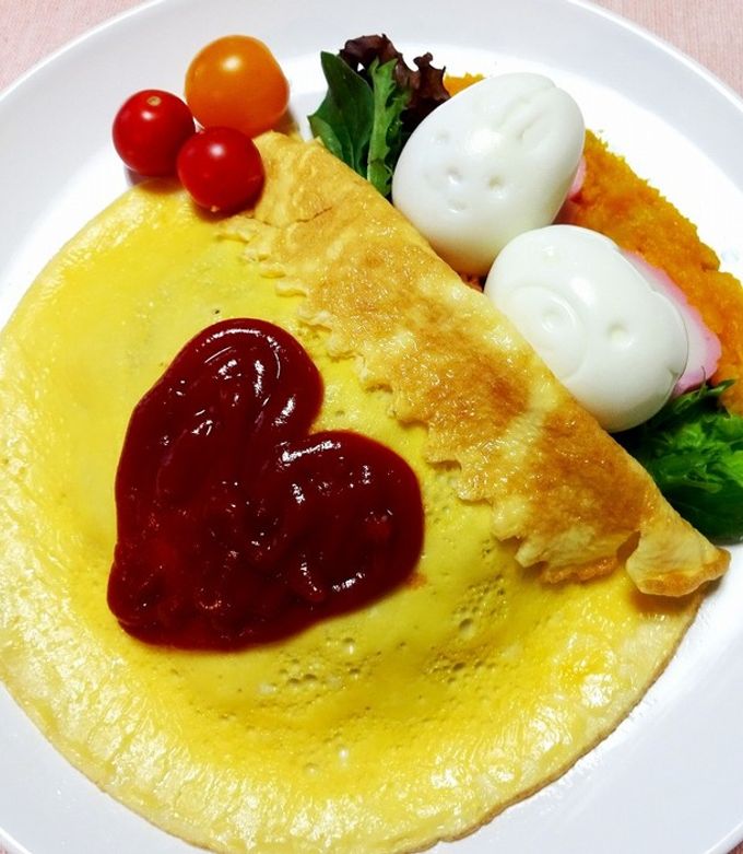 オーダー受付中オムライスセットうさぎくまクラフトパンチダイカット