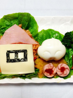 部屋とくるまと宇宙人♪デコオムライス-レシピのメイン写真
