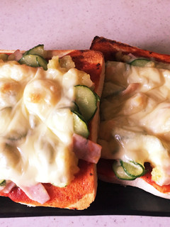 残り物のポテトサラダでピザ風トースト-レシピのメイン写真