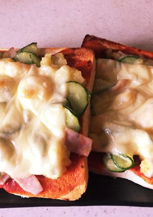 残り物のポテトサラダでピザ風トースト-レシピのメイン写真