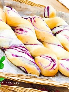 HBで、紫芋のスティックパン-レシピのメイン写真
