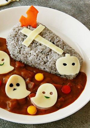 おばけのハロウィンパーティーデコカレー-レシピのメイン写真