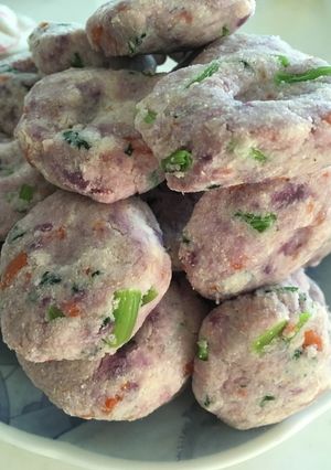 わんちゃん用 紫芋ハンバーグ-レシピのメイン写真