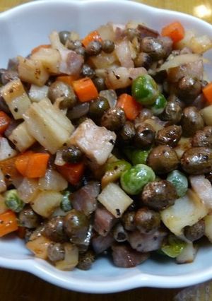 むかごと根菜の炒め物-レシピのメイン写真