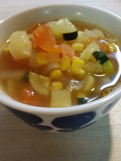 朝スープ♪トマトとコンソメ♪有り合せ野菜-レシピのメイン写真