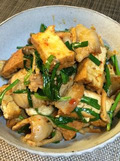 豚肉と厚揚げのピリ辛みそ炒め-レシピのメイン写真
