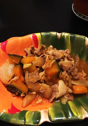 味付けはマック⁈かぼちゃとお肉の煮物-レシピのメイン写真