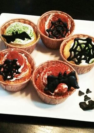 簡単かわいいハロウィンカップケーキ-レシピのメイン写真