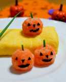 ハロウィン☆大根と人参おろしでかぼちゃ♪