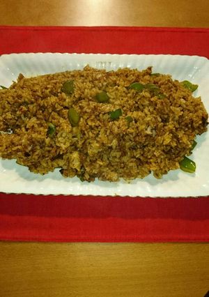 ハンバーグの残りをドライカレーに！-レシピのメイン写真