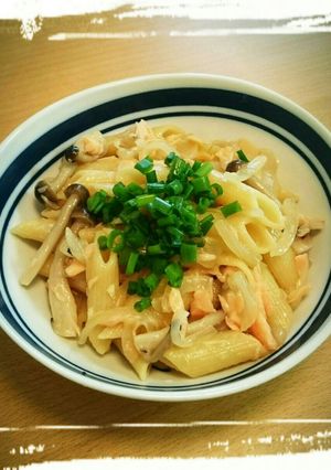 あごだしつゆのレンジで和風ペンネ-レシピのメイン写真